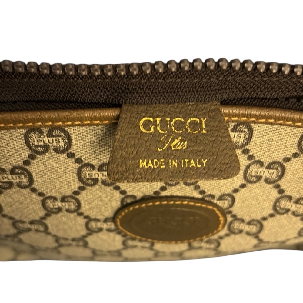 Gucci Cream and Brown Clutch with Interlocking G Logo - Picture 5 of 7
